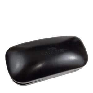 Coach Black Leather Hard Shell Sunglasses Case Eyeglasses Storage Case